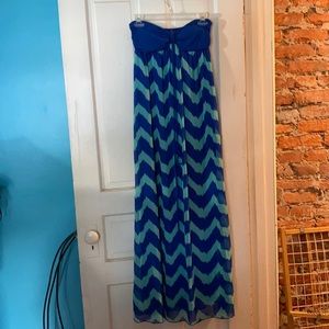 Body Central chevron maxi dress